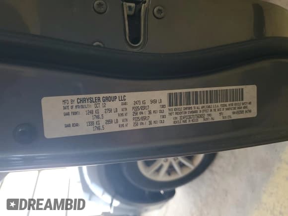 ✅ 2013 Dodge Journey SXT • VIN: 3C4PDCBG7DT563652 • Лот: 87005965. Опубликован ранее на Copart с пробегом 110 731 миль. Бесплатный доступ к архиву аукционных продаж из США и подробный отчёт об истории автомобиля на DreamBid. Изображение 13.