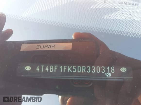 2013 Toyota Camry L с VIN 4T4BF1FK5DR330318, выставлен на аукционе IAAI как лот 42447106 с пробегом 135 608 миль миль и . История ставок и продаж доступна на DreamBid. Изображение 9.