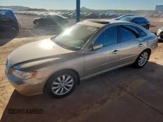 ✅ 2007 Hyundai Azera SE • VIN: KMHFC46F87A187749 • Lot: 80725305. Listed on Copart with 121,197 mi. Free auction sales archive from the USA and detailed vehicle history report at DreamBid. Image 1.