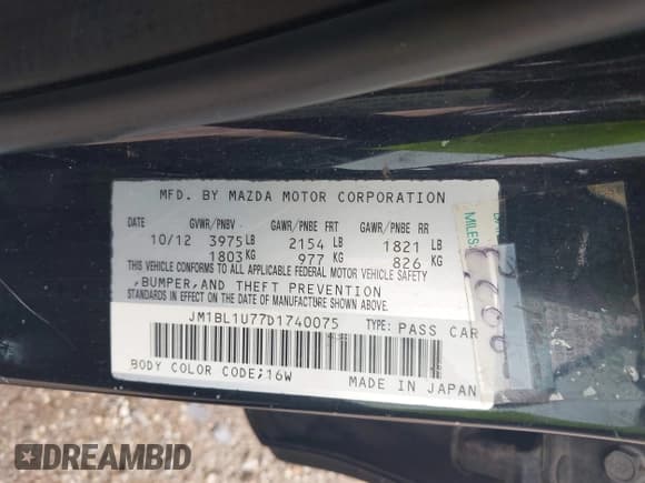 ✅ 2013 Mazda 3 i Sport • VIN: JM1BL1U77D1740075 • Lot: 43098869. Listed on IAAI with 112,372 mi. Free auction sales archive from the USA and detailed vehicle history report at DreamBid. Image 9.