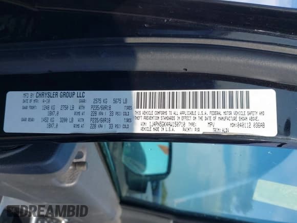 ✅ 2010 Jeep Liberty Limited • VIN: 1J4PN5GK4AW150710 • Lot: 43053552. Listed on IAAI with 100,672 mi. Free auction sales archive from the USA and detailed vehicle history report at DreamBid. Image 9.