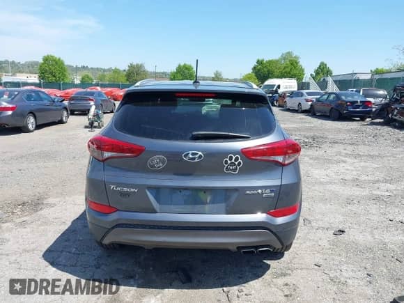 2016 Hyundai Tucson Sport with VIN KM8J3CA28GU126098, listed as a IAAI auction lot 42149751 with Not provided miles and . Bid and sale history available at DreamBid. Image 16.