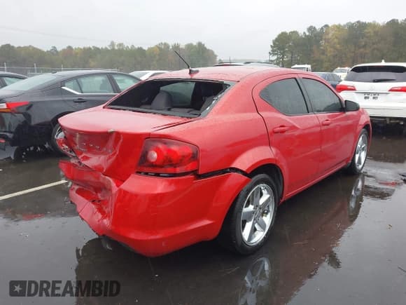 ✅ 2012 Dodge Avenger SE • VIN: 1C3CDZAB4CN141333 • Lot: 43543080. Listed on IAAI with 133,807 mi. Free auction sales archive from the USA and detailed vehicle history report at DreamBid. Image 4.