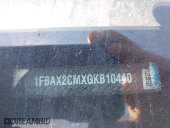 ✅ 2016 Ford Transit XL • VIN: 1FBAX2CMXGKB10440 • Лот: 42340945. Опубликован ранее на IAAI с пробегом Не указан. Бесплатный доступ к архиву аукционных продаж из США и подробный отчёт об истории автомобиля на DreamBid. Изображение 16.