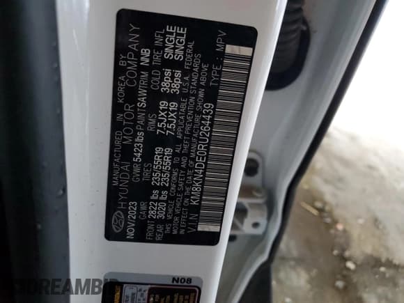 ✅ 2024 Hyundai Ioniq 5 SEL • VIN: KM8KN4DE0RU264439 • Лот: 84521265. Опубликован ранее на Copart с пробегом 18 229 миль. Бесплатный доступ к архиву аукционных продаж из США и подробный отчёт об истории автомобиля на DreamBid. Изображение 12.