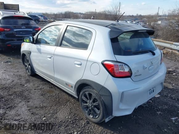 ✅ 2023 Mitsubishi Mirage Black Edition • VIN: ML32AWHJ0PH006398 • Lot: 41420525. Listed on IAAI with 25,417 mi. Free auction sales archive from the USA and detailed vehicle history report at DreamBid. Image 3.