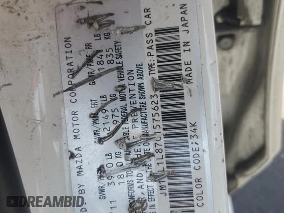 ✅ 2012 Mazda 3 i Touring • VIN: JM1BL1L87C1575623 • Lot: 59870765. Wystawiony na Copart z przebiegiem 221 107 mil. Bezpłatny archiwum sprzedaży aukcyjnych z USA i szczegółowy raport historii pojazdu na DreamBid. Zdjęcie 12.