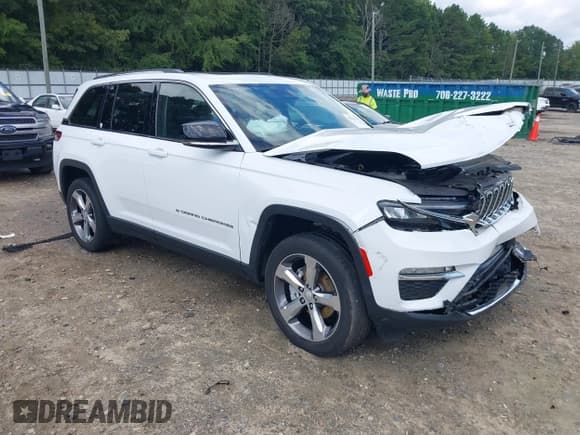 ✅ 2022 Jeep Grand Cherokee Limited • VIN: 1C4RJGBG3N8568517 • Lot: 42992707. Listed on IAAI with 21,820 mi. Free auction sales archive from the USA and detailed vehicle history report at DreamBid. Image 1.