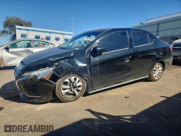 ✅ 2022 Mitsubishi Mirage ES • VIN: ML32FUFJ5NHF03729 • Лот: 90035495. Опубликован ранее на Copart с пробегом 37 759 миль. Бесплатный доступ к архиву аукционных продаж из США и подробный отчёт об истории автомобиля на DreamBid. Изображение 1.