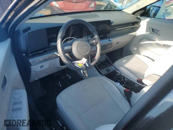 2024 Hyundai Kona SEL with VIN KM8HC3AB7RU065148, listed as a Copart auction lot 42721345 with 9,655 mi miles and Salvage title. Bid and sale history available at DreamBid. Image 8.