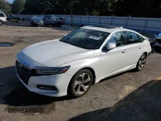 2020 Honda Accord EX-L z VIN 1HGCV1F58LA019757, wystawiony jako Copart lot #84954105 z przebiegiem Nie podano mil oraz Szkoda całkowita • Salvage title. Historia ofert i sprzedaży dostępna na DreamBid. Obrazek 1.