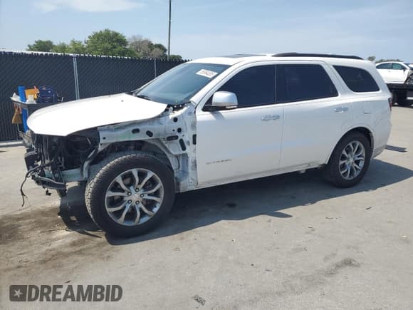 ✅ 2017 Dodge Durango Citadel • VIN: 1C4SDJET0HC824192 • Lot: 55994065. Listed on Copart with 101,279 mi. Free auction sales archive from the USA and detailed vehicle history report at DreamBid. Image 1.