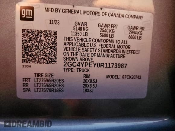 ✅ 2024 Chevrolet Silverado 2500HD LTZ • VIN: 2GC4YPEY0R1173987 • Lot: 86664225. Wystawiony na Copart z przebiegiem 14 504 mil. Bezpłatny archiwum sprzedaży aukcyjnych z USA i szczegółowy raport historii pojazdu na DreamBid. Zdjęcie 12.