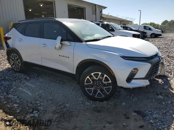 ✅ 2024 Chevrolet Blazer RS • VIN: 3GNKBKRS3RS213606 • Lot: 84360145. Listed on Copart with 15,521 mi. Free auction sales archive from the USA and detailed vehicle history report at DreamBid. Image 4.