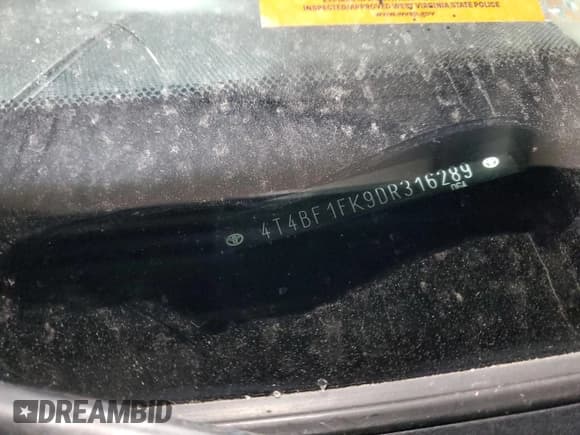 ✅ 2013 Toyota Camry LE • VIN: 4T4BF1FK9DR316289 • Lot: 92814805. Listed on Copart with 75,672 mi. Free auction sales archive from the USA and detailed vehicle history report at DreamBid. Image 13.