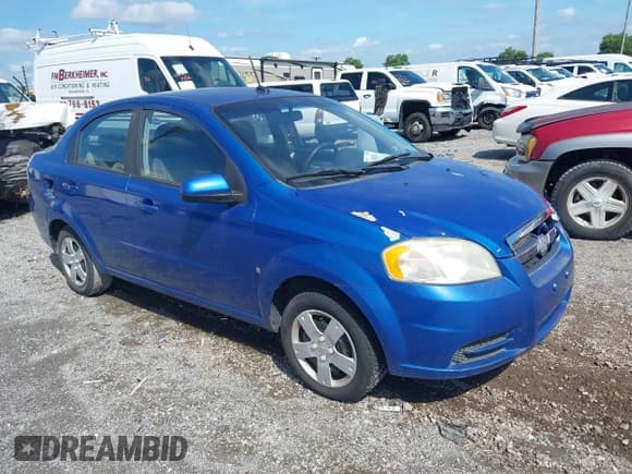 ✅ 2009 Chevrolet Aveo 1LT • VIN: KL1TD56E59B337225 • Lot: 42740224. Listed on IAAI with 230,135 mi. Free auction sales archive from the USA and detailed vehicle history report at DreamBid. Image 1.