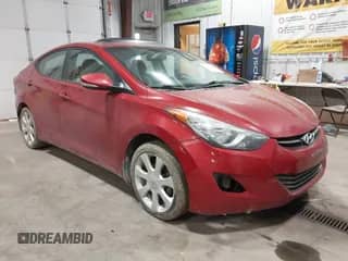 2013 Hyundai Elantra GLS z VIN KMHDH4AE1DU527230, wystawiony jako IAAI lot #43217008 z przebiegiem 160 496 mil mil oraz . Historia ofert i sprzedaży dostępna na DreamBid. Obrazek 1.