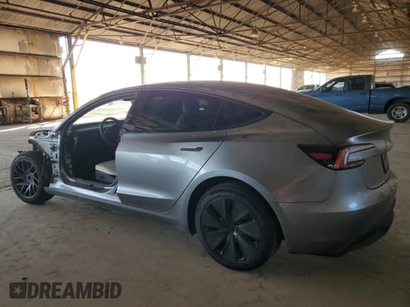 ✅ 2025 Tesla Model 3 Long Range • VIN: 5YJ3E1EA0SF966133 • Lot: 91860125. Listed on Copart with 7,038 mi. Free auction sales archive from the USA and detailed vehicle history report at DreamBid. Image 2.