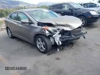 2013 Hyundai Elantra Limited with VIN 5NPDH4AE0DH199720, listed as a IAAI auction lot 43192359 with 118,383 mi miles and . Bid and sale history available at DreamBid. Image 1.