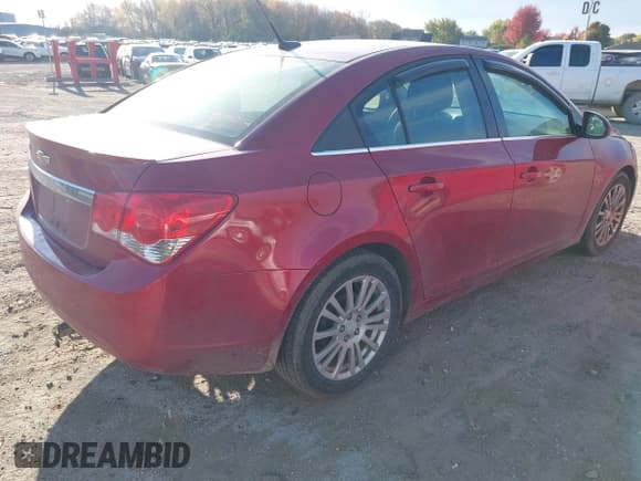 ✅ 2012 Chevrolet Cruze ECO • VIN: 1G1PK5SC1C7405561 • Lot: 43587152. Listed on IAAI with 174,758 mi. Free auction sales archive from the USA and detailed vehicle history report at DreamBid. Image 4.