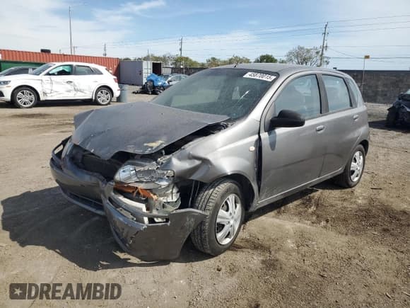 ✅ 2007 Chevrolet Aveo LS • VIN: KL1TD66687B742328 • Lot: 45870015. Wystawiony na Copart z przebiegiem 14 mil. Bezpłatny archiwum sprzedaży aukcyjnych z USA i szczegółowy raport historii pojazdu na DreamBid. Zdjęcie 1.