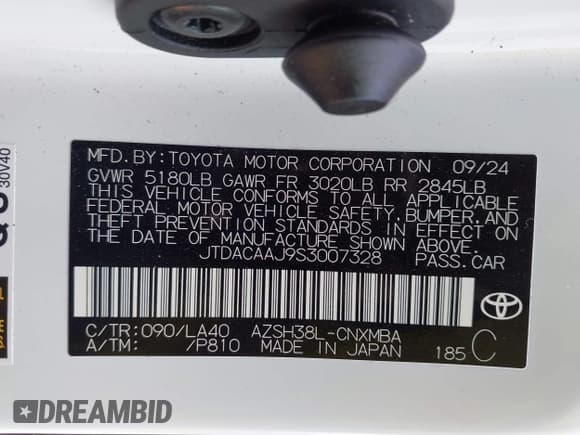 ✅ 2025 Toyota Crown XLE • VIN: JTDACAAJ9S3007328 • Lot: 43486936. Listed on IAAI with 20,072 mi. Free auction sales archive from the USA and detailed vehicle history report at DreamBid. Image 9.