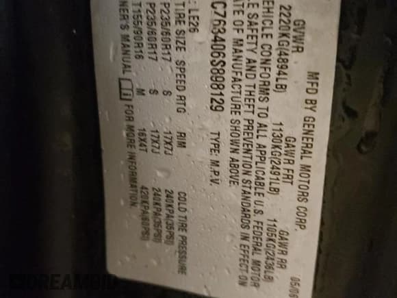 ✅ 2006 Saturn VUE • VIN: 5GZCZ63406S898129 • Lot: 88396305. Wystawiony na Copart z przebiegiem Nie podano. Bezpłatny archiwum sprzedaży aukcyjnych z USA i szczegółowy raport historii pojazdu na DreamBid. Zdjęcie 13.
