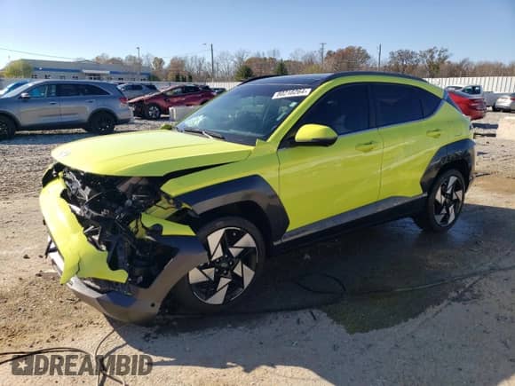 2024 Hyundai Kona Limited with VIN KM8HE3A32RU105431, listed as a Copart auction lot 80218264 with 38,419 mi miles and Salvage title. Bid and sale history available at DreamBid. Image 1.