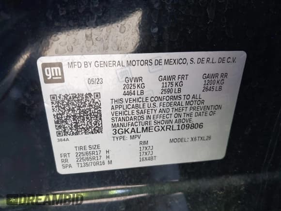 ✅ 2024 GMC Terrain SLE • VIN: 3GKALMEGXRL109806 • Лот: 43520250. Опубликован ранее на IAAI с пробегом 21 543 миль. Бесплатный доступ к архиву аукционных продаж из США и подробный отчёт об истории автомобиля на DreamBid. Изображение 9.