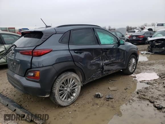 2020 Hyundai Kona SEL with VIN KM8K22AA1LU523042, listed as a Copart auction lot 71106232 with 42,282 mi miles and . Bid and sale history available at DreamBid. Image 3.