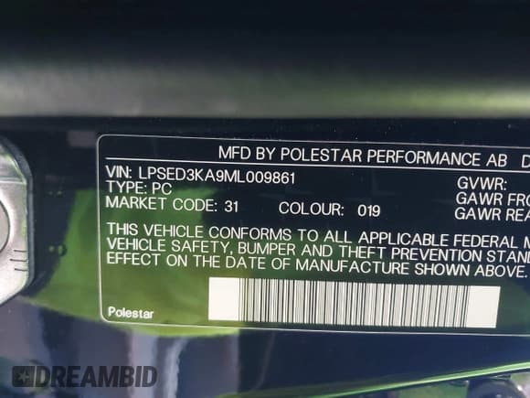 ✅ 2021 Polestar 2 Launch Edition • VIN: LPSED3KA9ML009861 • Лот: 42650686. Опубликован ранее на IAAI с пробегом 57 205 миль. Бесплатный доступ к архиву аукционных продаж из США и подробный отчёт об истории автомобиля на DreamBid. Изображение 9.