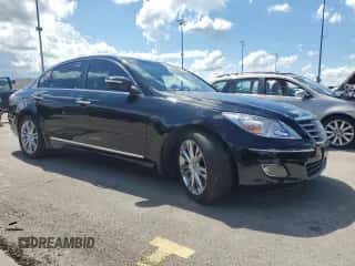 2009 Hyundai Genesis z VIN KMHGC46F89U032611, wystawiony jako Copart lot #73835574 z przebiegiem Nie podano mil oraz Szkoda całkowita • Salvage title. Historia ofert i sprzedaży dostępna na DreamBid. Obrazek 4.