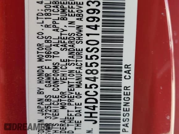 ✅ 2005 Acura RSX • VIN: JH4DC54855S014993 • Lot: 70975864. Wystawiony na Copart z przebiegiem Nie podano. Bezpłatny archiwum sprzedaży aukcyjnych z USA i szczegółowy raport historii pojazdu na DreamBid. Zdjęcie 12.