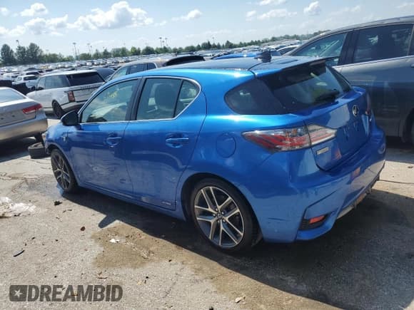 ✅ 2017 Lexus CT 200h • VIN: JTHKD5BH7H2292399 • Lot: 63253064. Listed on Copart with 59,458 mi. Free auction sales archive from the USA and detailed vehicle history report at DreamBid. Image 2.