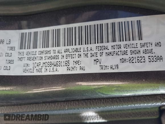 ✅ 2017 Jeep Cherokee Limited • VIN: 1C4PJMDS8HW631165 • Lot: 42248180. Wystawiony na IAAI z przebiegiem 57 448 mil. Bezpłatny archiwum sprzedaży aukcyjnych z USA i szczegółowy raport historii pojazdu na DreamBid. Zdjęcie 9.