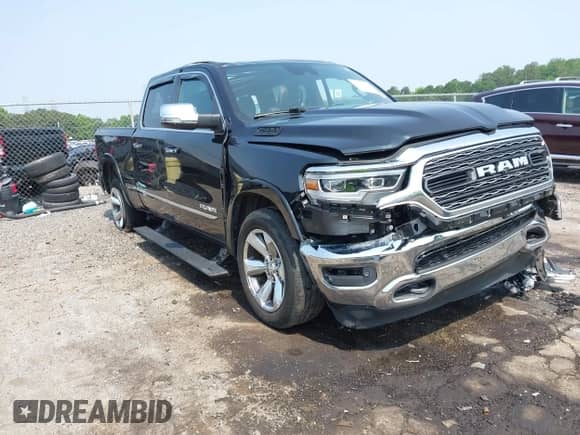 2019 Ram 1500 Limited z VIN 1C6SRFPT0KN896086, wystawiony jako IAAI lot #42366238 z przebiegiem Nie podano mil oraz . Historia ofert i sprzedaży dostępna na DreamBid. Obrazek 1.