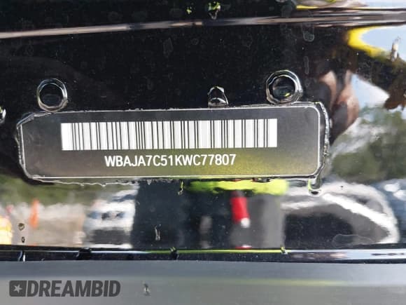 ✅ 2019 BMW 5 Series 530i xDrive • VIN: WBAJA7C51KWC77807 • Lot: 42695407. Listed on IAAI with 74,747 mi. Free auction sales archive from the USA and detailed vehicle history report at DreamBid. Image 19.