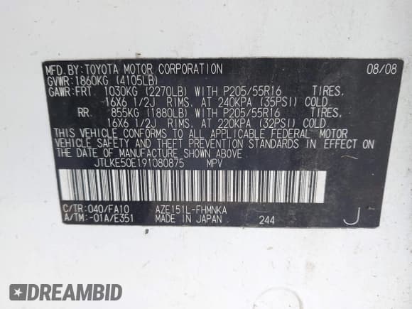 ✅ 2009 Scion xB • VIN: JTLKE50E191080875 • Lot: 43502931. Wystawiony na IAAI z przebiegiem 275 114 mil. Bezpłatny archiwum sprzedaży aukcyjnych z USA i szczegółowy raport historii pojazdu na DreamBid. Zdjęcie 9.