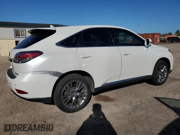 ✅ 2013 Lexus RX 450h • VIN: JTJZB1BA8D2007458 • Lot: 69807685. Listed on Copart with 80,445 mi. Free auction sales archive from the USA and detailed vehicle history report at DreamBid. Image 3.