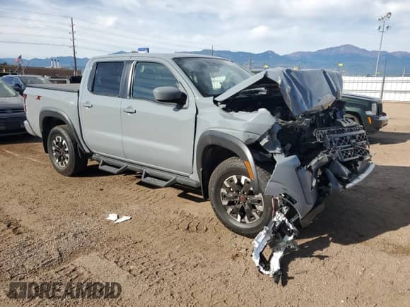 2023 Nissan Frontier Pro-X with VIN 1N6ED1EJ8PN619912, listed as a Copart auction lot 81141025 with 55,239 mi miles and Salvage title. Bid and sale history available at DreamBid. Image 4.