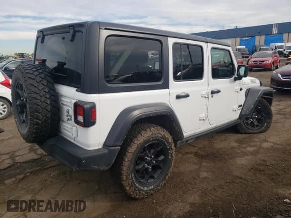 ✅ 2020 Jeep Wrangler Unlimited Sport • VIN: 1C4HJXDN6LW159055 • Lot: 73042514. Listed on Copart with 65,746 mi. Free auction sales archive from the USA and detailed vehicle history report at DreamBid. Image 3.