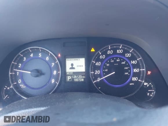 ✅ 2017 Infiniti QX70 • VIN: JN8CS1MU1HM141694 • Lot: 43590939. Listed on IAAI with 126,120 mi. Free auction sales archive from the USA and detailed vehicle history report at DreamBid. Image 7.