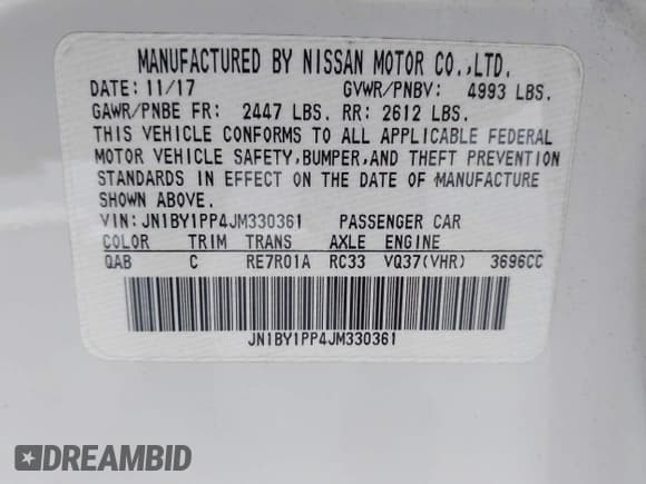 ✅ 2018 Infiniti Q70 Luxe • VIN: JN1BY1PP4JM330361 • Лот: 42469866. Опубликован ранее на IAAI с пробегом 69 986 миль. Бесплатный доступ к архиву аукционных продаж из США и подробный отчёт об истории автомобиля на DreamBid. Изображение 9.