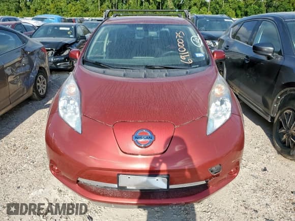 ✅ 2015 Nissan LEAF SV • VIN: 1N4AZ0CP3FC314693 • Lot: 69100075. Listed on Copart with 58,528 mi. Free auction sales archive from the USA and detailed vehicle history report at DreamBid. Image 5.