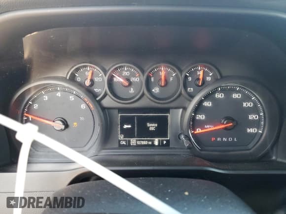 ✅ 2019 Chevrolet Silverado 1500 Custom • VIN: 3GCPYBEH2KG154970 • Lot: 71869245. Wystawiony na Copart z przebiegiem 107 893 mil. Bezpłatny archiwum sprzedaży aukcyjnych z USA i szczegółowy raport historii pojazdu na DreamBid. Zdjęcie 9.