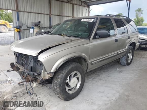 ✅ 2001 Chevrolet Blazer LT • VIN: 1GNDT13W31K257522 • Lot: 63153635. Wystawiony na Copart z przebiegiem 194 097 mil. Bezpłatny archiwum sprzedaży aukcyjnych z USA i szczegółowy raport historii pojazdu na DreamBid. Zdjęcie 1.