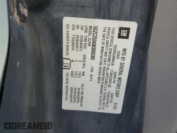 ✅ 2006 Saturn VUE • VIN: 5GZCZ53436S855382 • Lot: 83333534. Wystawiony na Copart z przebiegiem 202 036 mil. Bezpłatny archiwum sprzedaży aukcyjnych z USA i szczegółowy raport historii pojazdu na DreamBid. Zdjęcie 13.