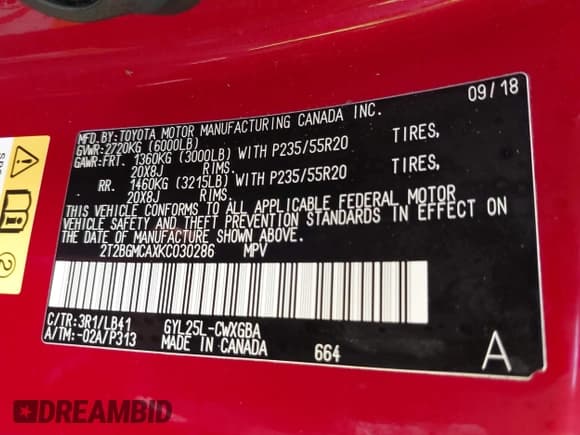 ✅ 2019 Lexus RX 450h • VIN: 2T2BGMCAXKC030286 • Lot: 42670183. Wystawiony na IAAI z przebiegiem 85 072 mil. Bezpłatny archiwum sprzedaży aukcyjnych z USA i szczegółowy raport historii pojazdu na DreamBid. Zdjęcie 9.