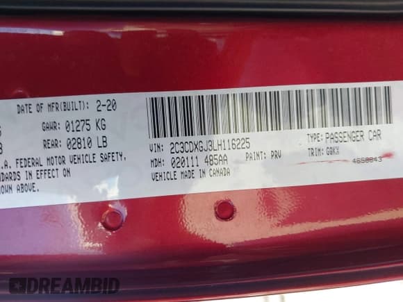 ✅ 2020 Dodge Charger Scat Pack • VIN: 2C3CDXGJ3LH116225 • Лот: 43180443. Опубликован ранее на IAAI с пробегом 77 859 миль. Бесплатный доступ к архиву аукционных продаж из США и подробный отчёт об истории автомобиля на DreamBid. Изображение 9.