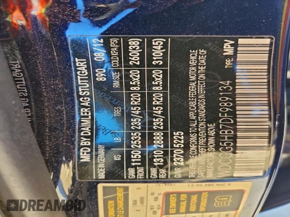 ✅ 2013 Mercedes-Benz GLK 350 • VIN: WDCGG5HB7DF989134 • Lot: 92651195. Wystawiony na Copart z przebiegiem 94 334 mil. Bezpłatny archiwum sprzedaży aukcyjnych z USA i szczegółowy raport historii pojazdu na DreamBid. Zdjęcie 13.